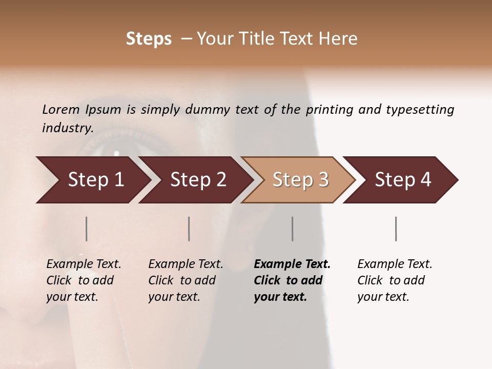A Beautiful Woman With A Nose Ring On Her Nose PowerPoint Template