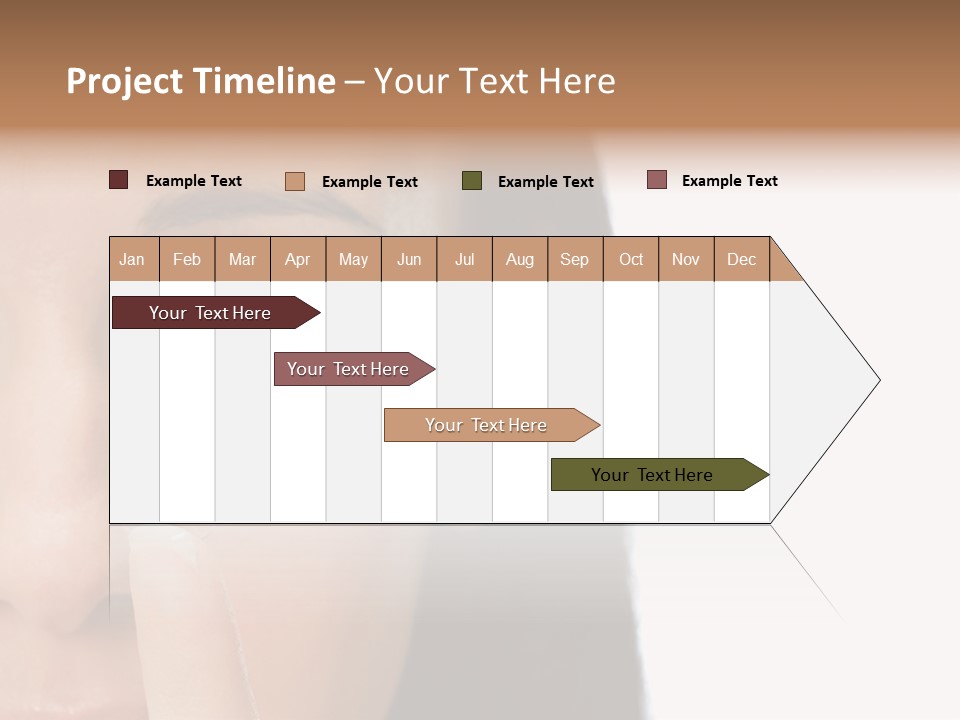 A Beautiful Woman With A Nose Ring On Her Nose PowerPoint Template