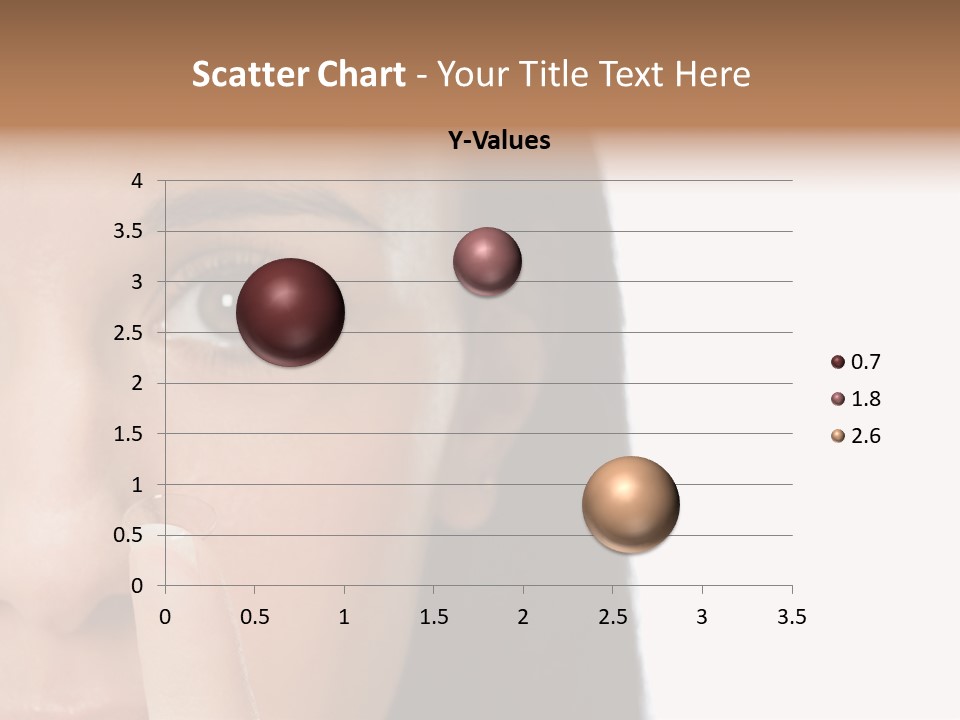A Beautiful Woman With A Nose Ring On Her Nose PowerPoint Template