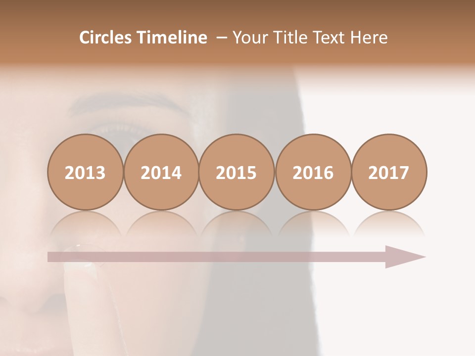 A Beautiful Woman With A Nose Ring On Her Nose PowerPoint Template