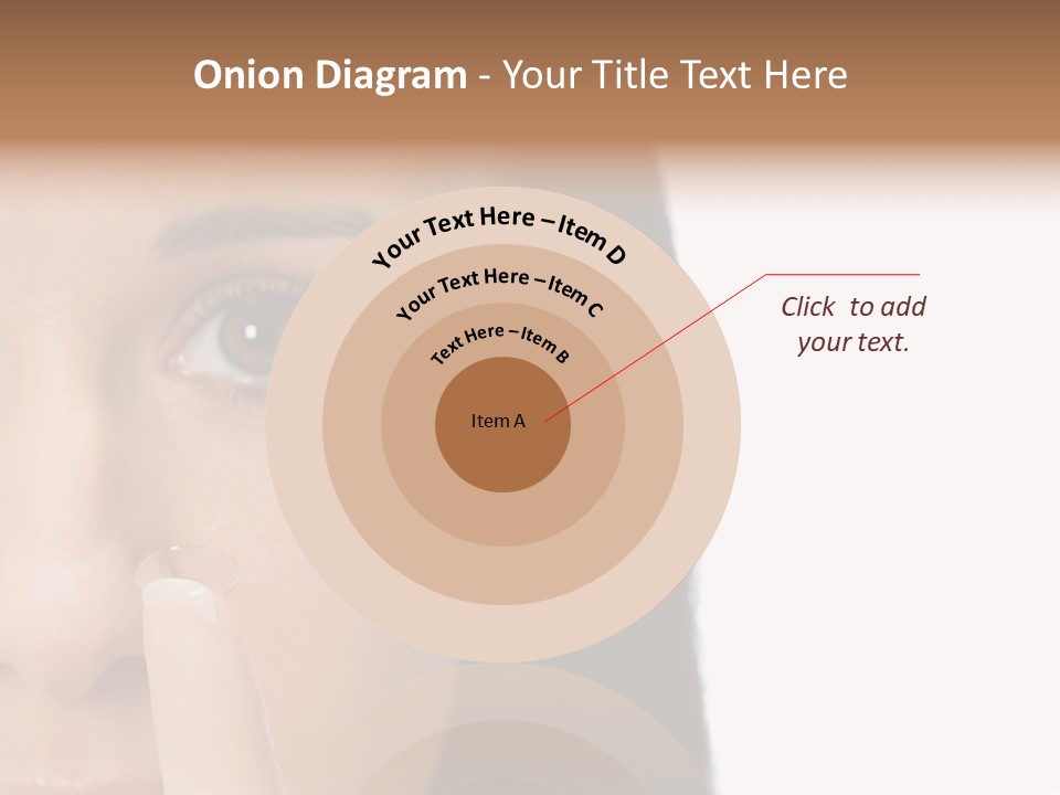 A Beautiful Woman With A Nose Ring On Her Nose PowerPoint Template