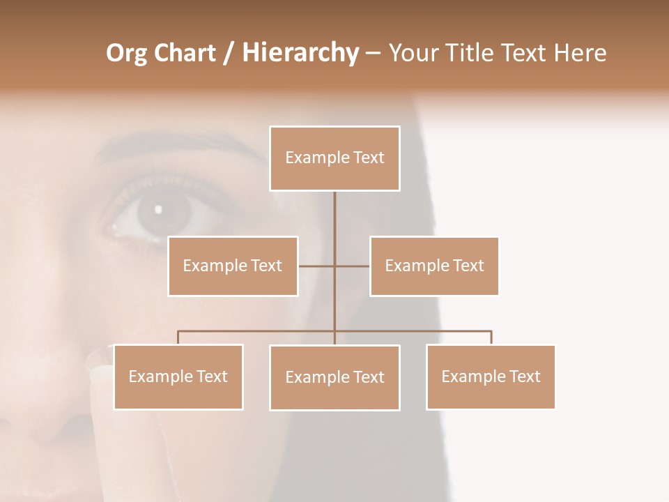 A Beautiful Woman With A Nose Ring On Her Nose PowerPoint Template