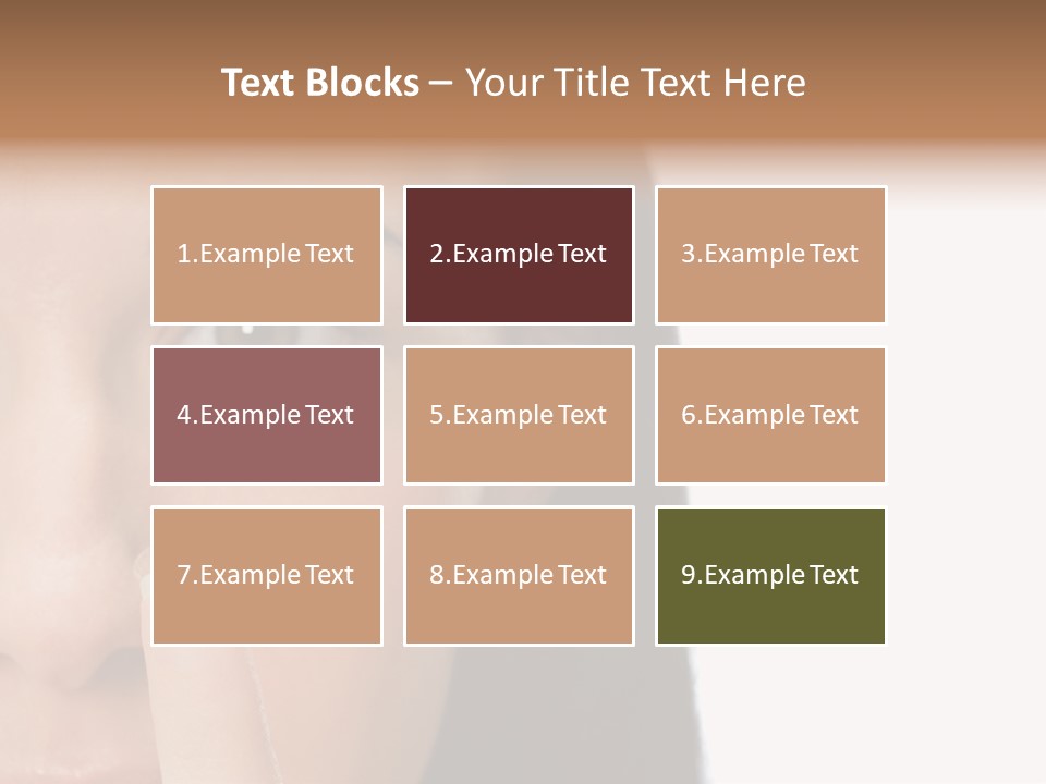 A Beautiful Woman With A Nose Ring On Her Nose PowerPoint Template