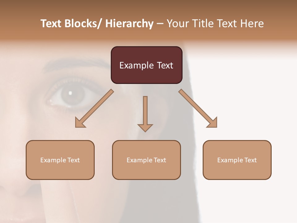 A Beautiful Woman With A Nose Ring On Her Nose PowerPoint Template