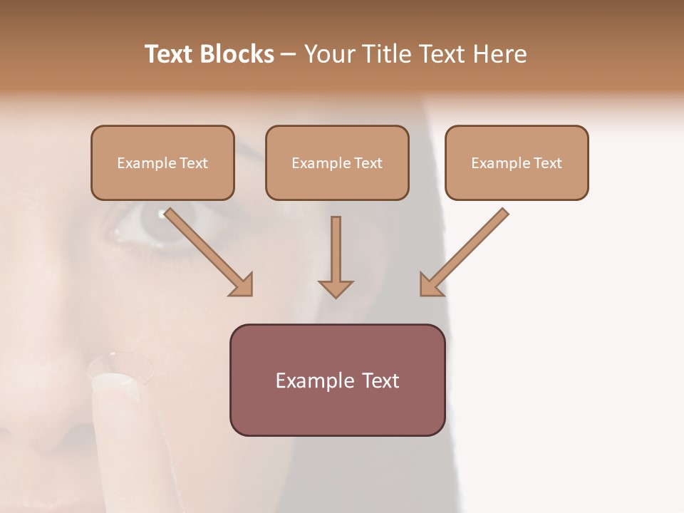 A Beautiful Woman With A Nose Ring On Her Nose PowerPoint Template