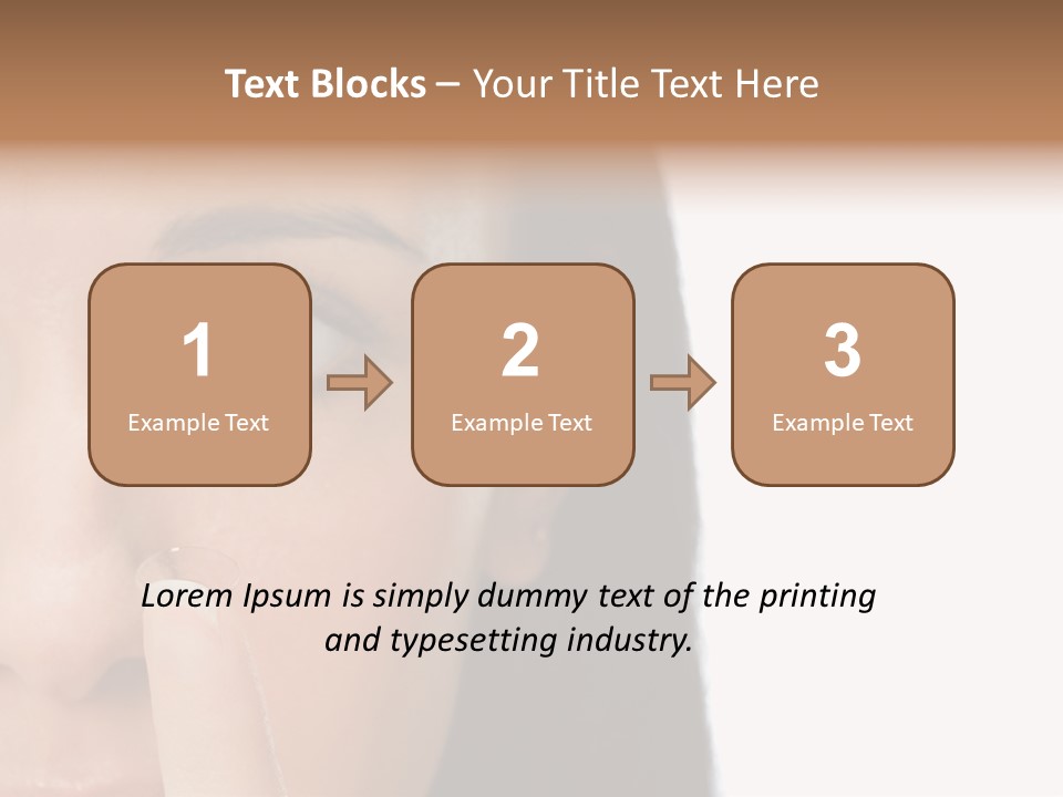 A Beautiful Woman With A Nose Ring On Her Nose PowerPoint Template