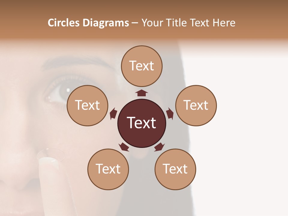 A Beautiful Woman With A Nose Ring On Her Nose PowerPoint Template