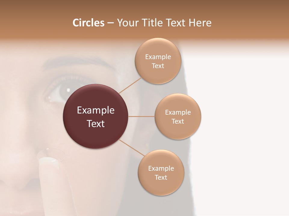 A Beautiful Woman With A Nose Ring On Her Nose PowerPoint Template