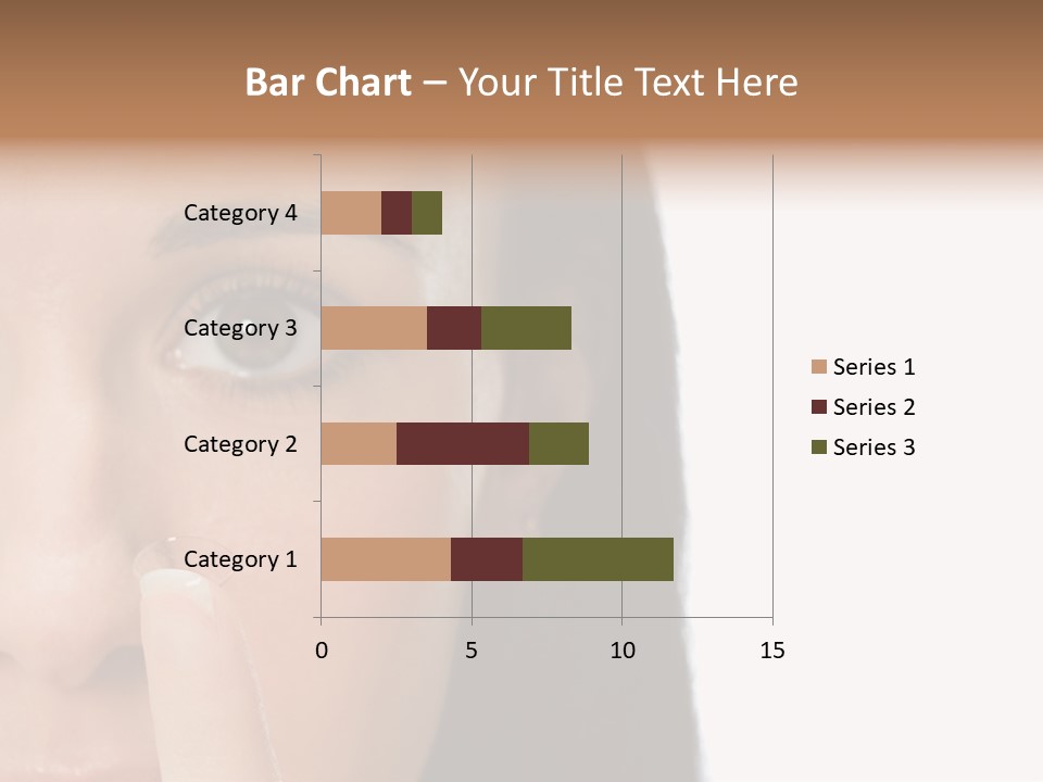 A Beautiful Woman With A Nose Ring On Her Nose PowerPoint Template