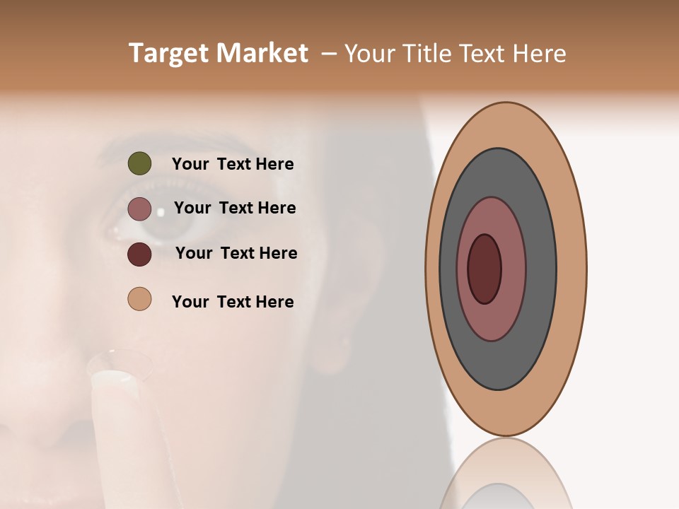 A Beautiful Woman With A Nose Ring On Her Nose PowerPoint Template