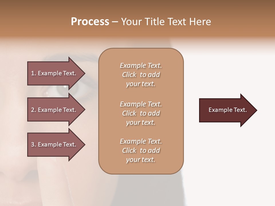 A Beautiful Woman With A Nose Ring On Her Nose PowerPoint Template