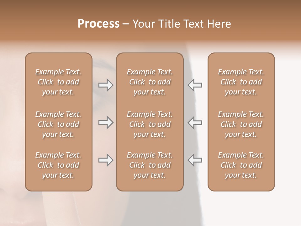 A Beautiful Woman With A Nose Ring On Her Nose PowerPoint Template