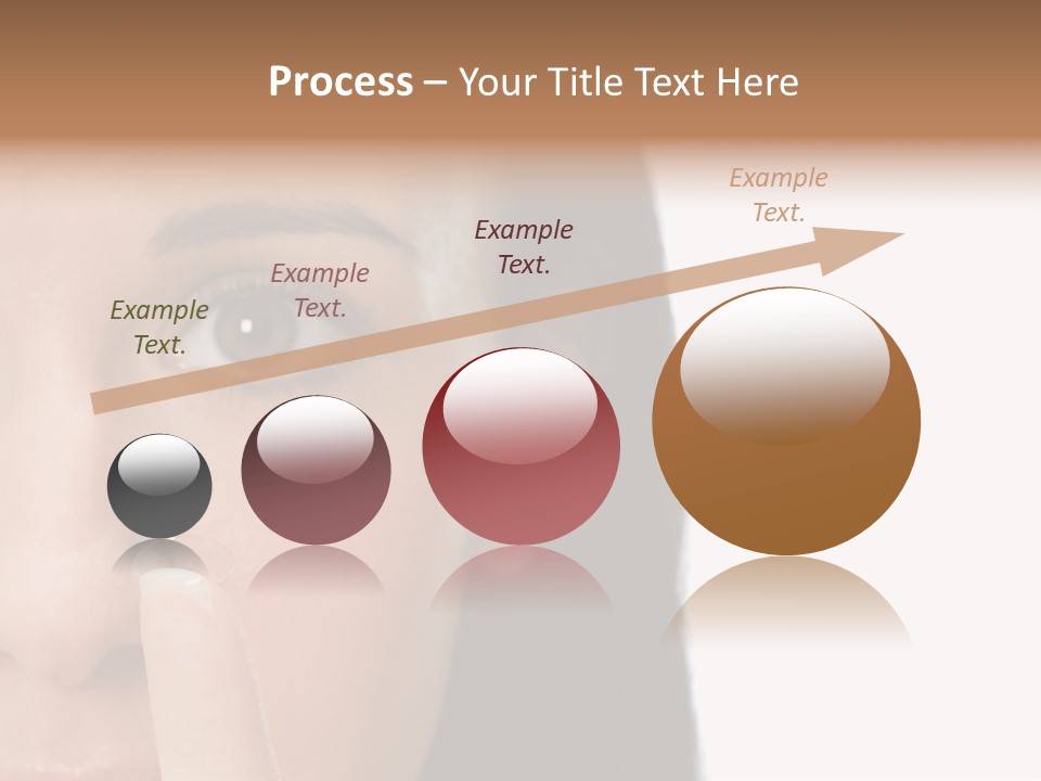 A Beautiful Woman With A Nose Ring On Her Nose PowerPoint Template