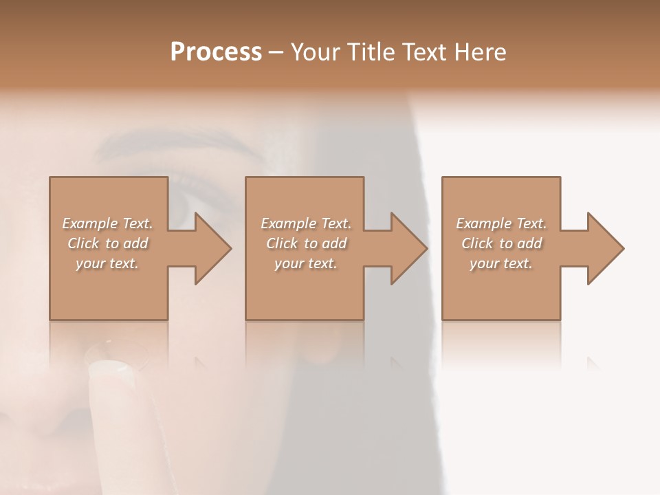 A Beautiful Woman With A Nose Ring On Her Nose PowerPoint Template