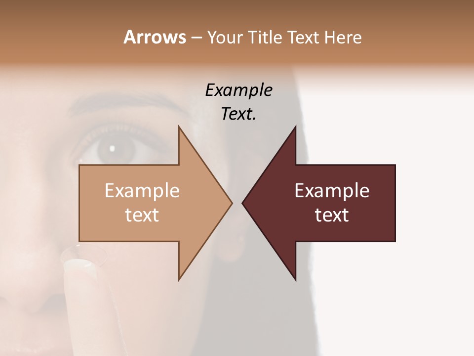 A Beautiful Woman With A Nose Ring On Her Nose PowerPoint Template