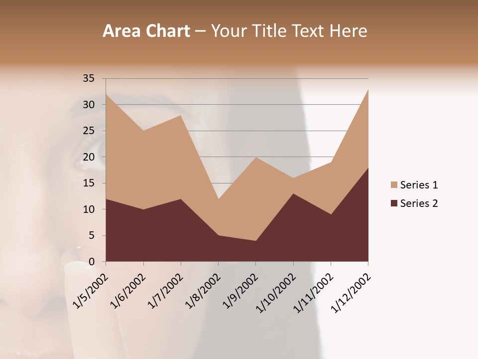 A Beautiful Woman With A Nose Ring On Her Nose PowerPoint Template