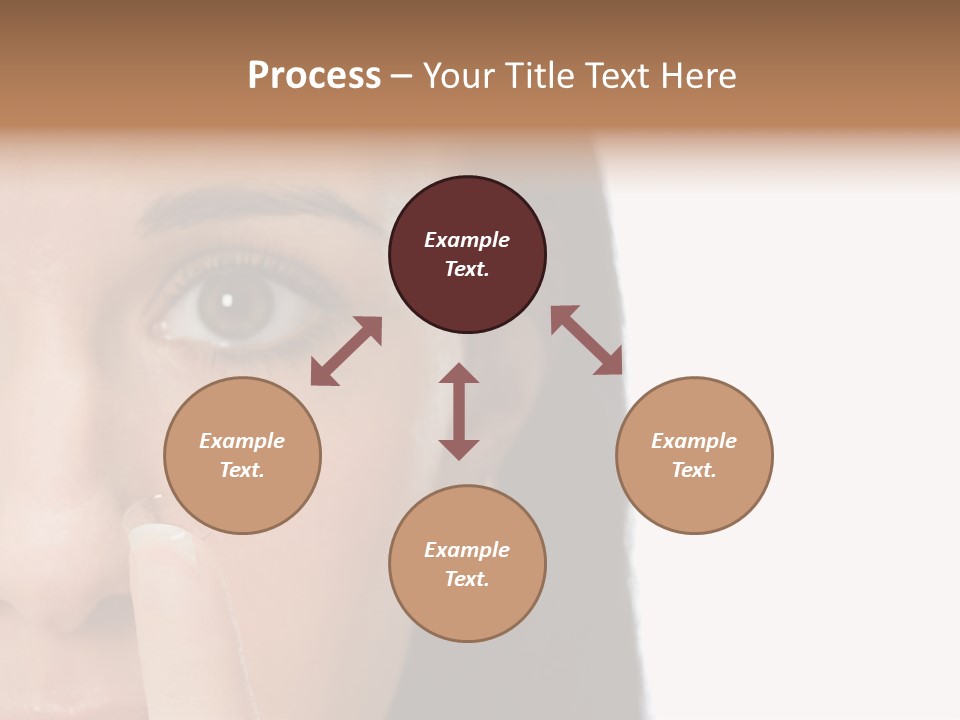 A Beautiful Woman With A Nose Ring On Her Nose PowerPoint Template