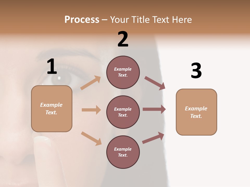 A Beautiful Woman With A Nose Ring On Her Nose PowerPoint Template