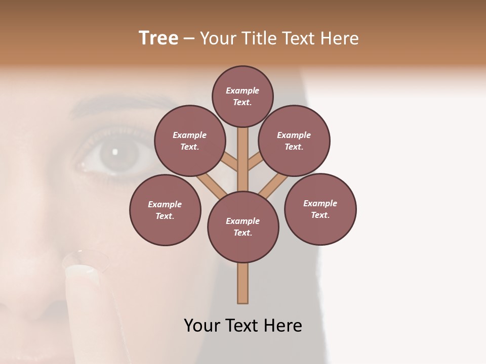 A Beautiful Woman With A Nose Ring On Her Nose PowerPoint Template