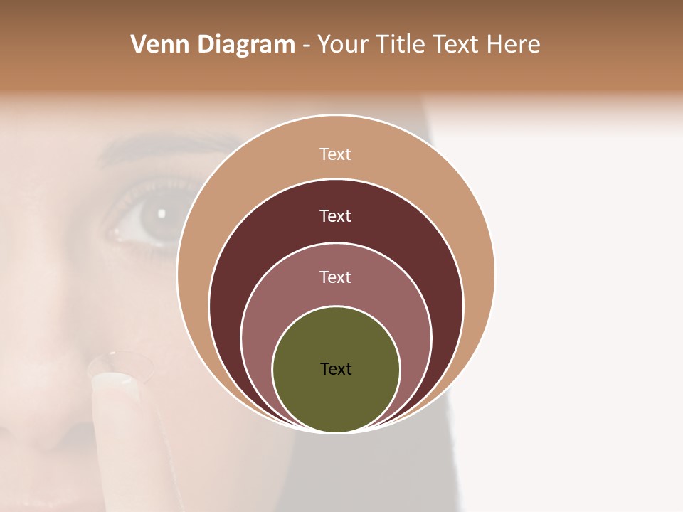 A Beautiful Woman With A Nose Ring On Her Nose PowerPoint Template