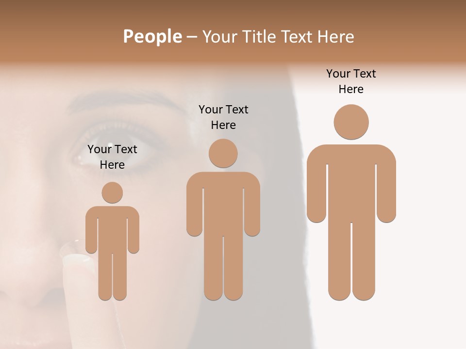 A Beautiful Woman With A Nose Ring On Her Nose PowerPoint Template