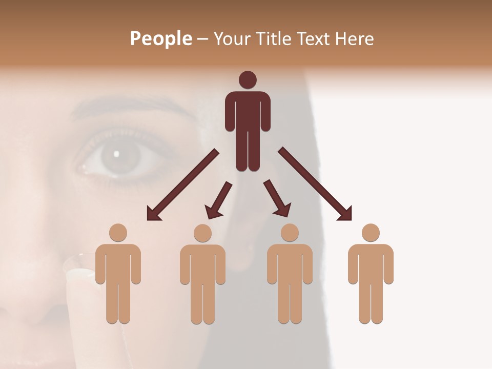 A Beautiful Woman With A Nose Ring On Her Nose PowerPoint Template