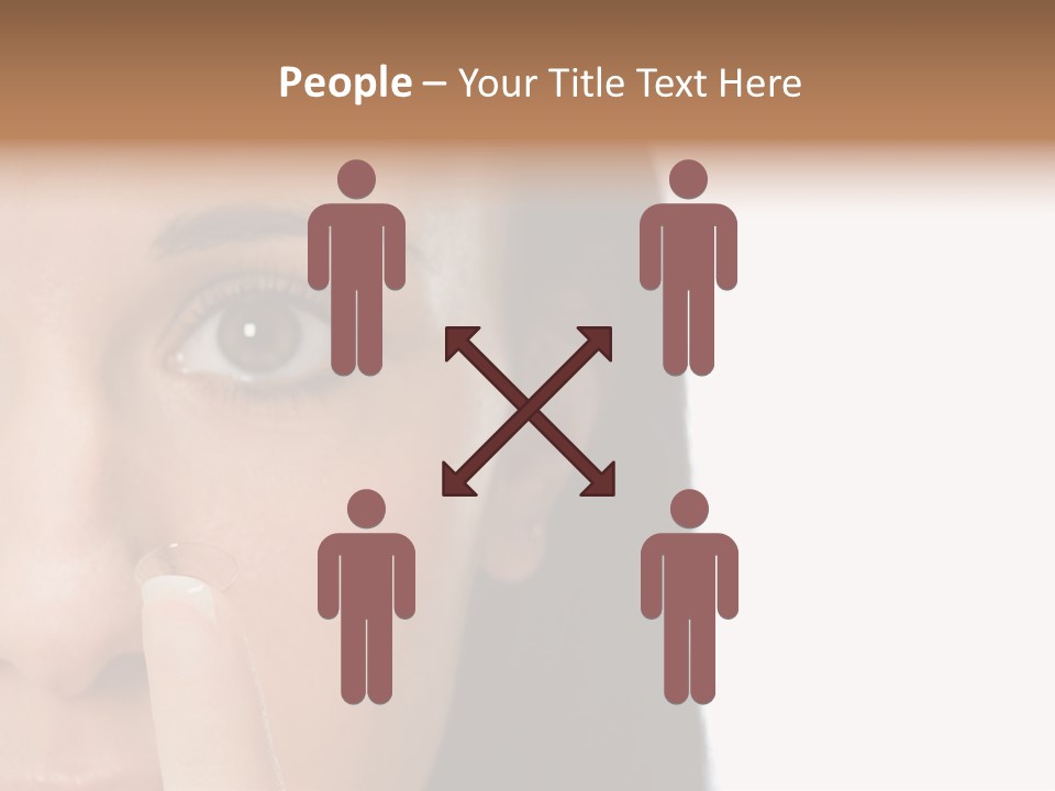 A Beautiful Woman With A Nose Ring On Her Nose PowerPoint Template