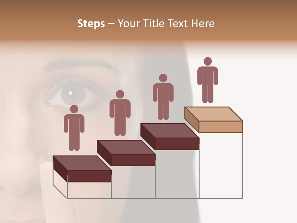 A Beautiful Woman With A Nose Ring On Her Nose PowerPoint Template