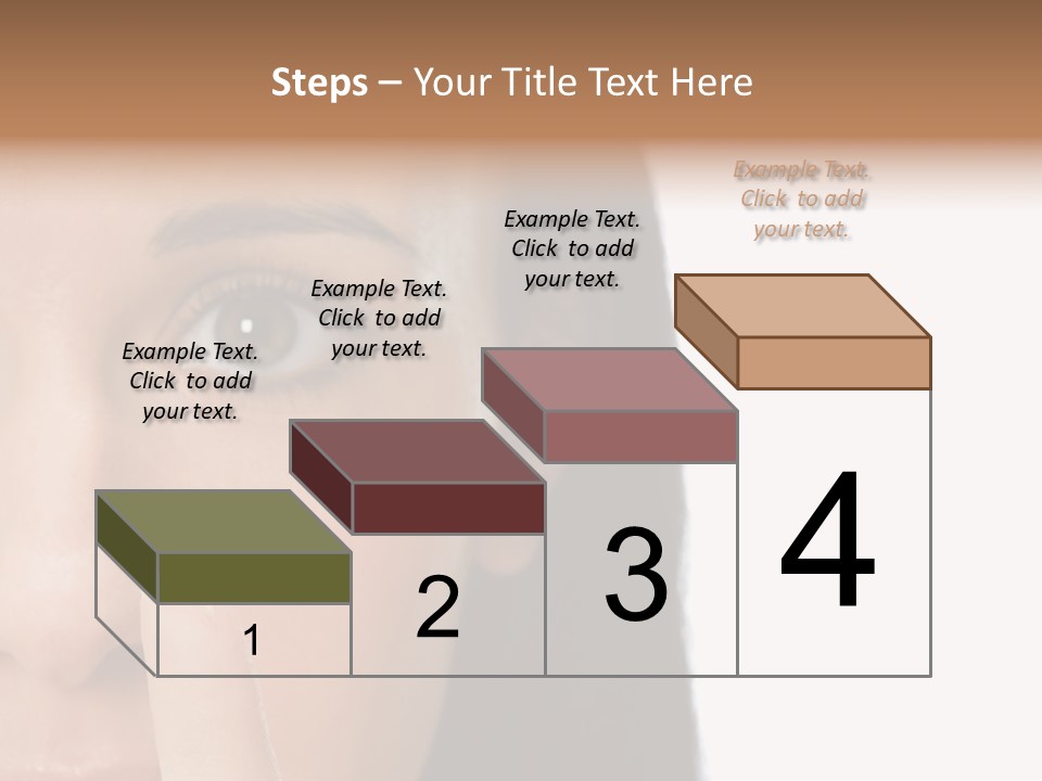 A Beautiful Woman With A Nose Ring On Her Nose PowerPoint Template