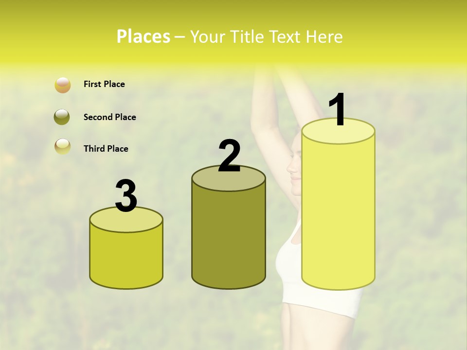 European Caucasian Blonde PowerPoint Template