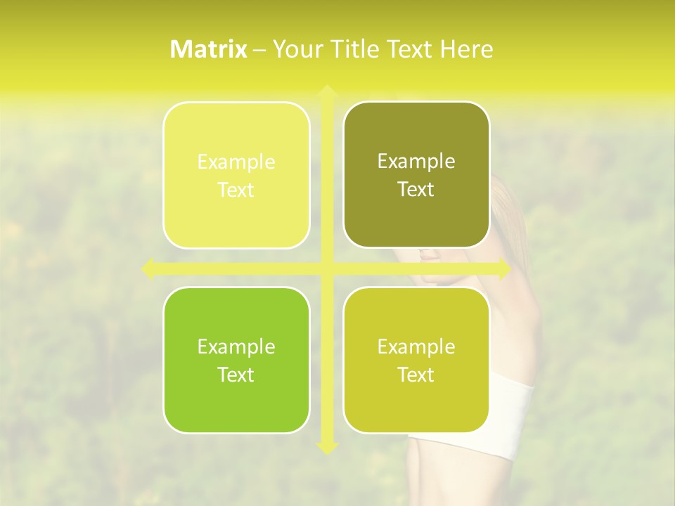 European Caucasian Blonde PowerPoint Template