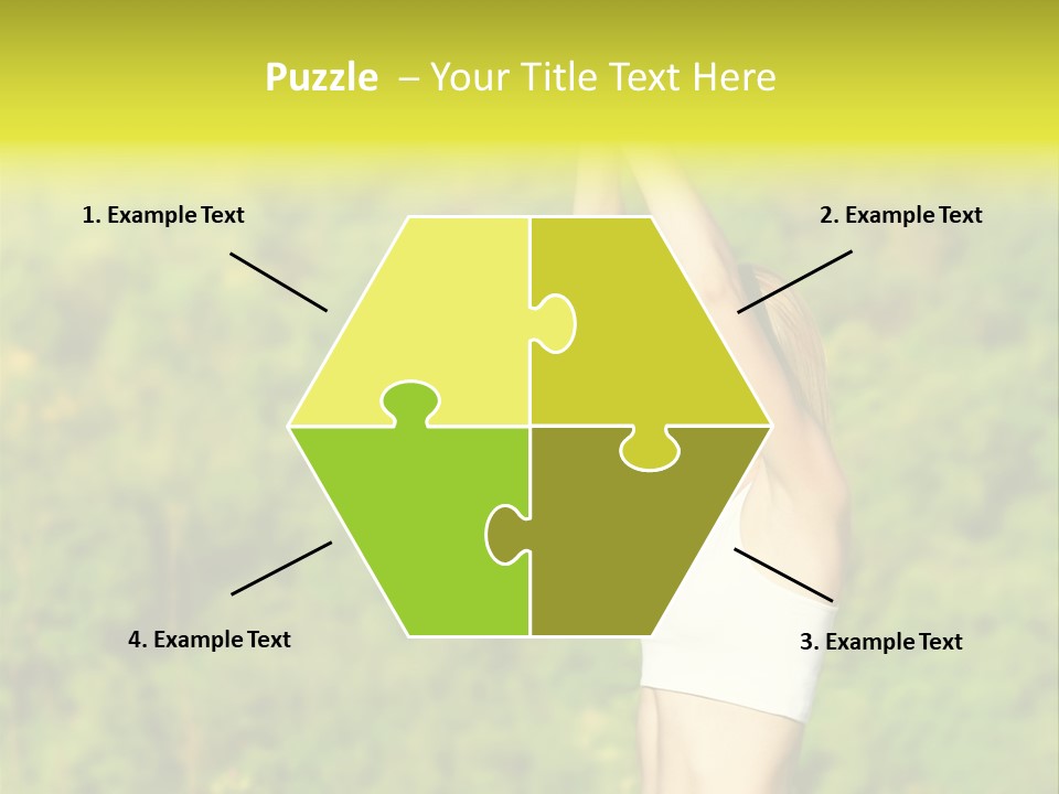 European Caucasian Blonde PowerPoint Template