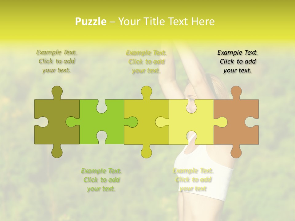 European Caucasian Blonde PowerPoint Template