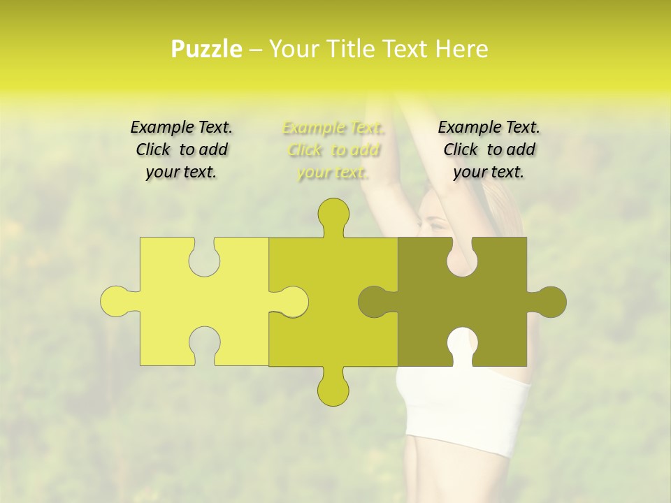 European Caucasian Blonde PowerPoint Template