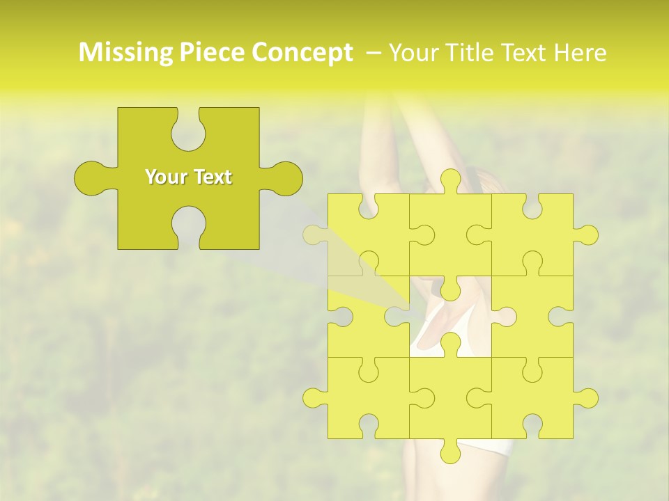 European Caucasian Blonde PowerPoint Template