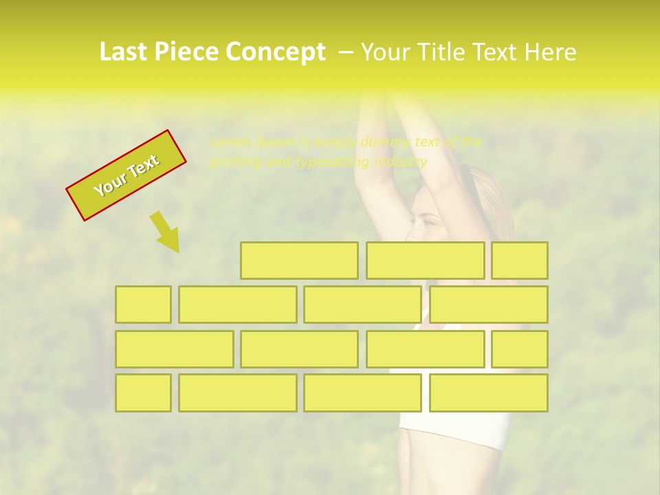 European Caucasian Blonde PowerPoint Template