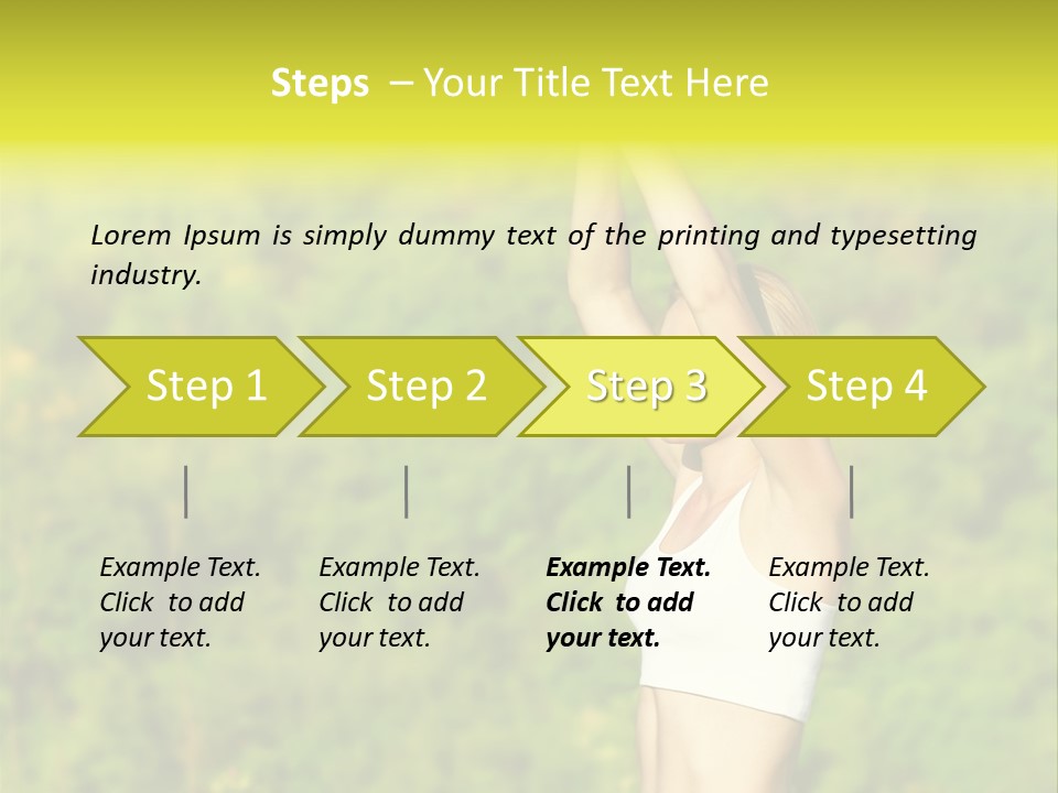 European Caucasian Blonde PowerPoint Template