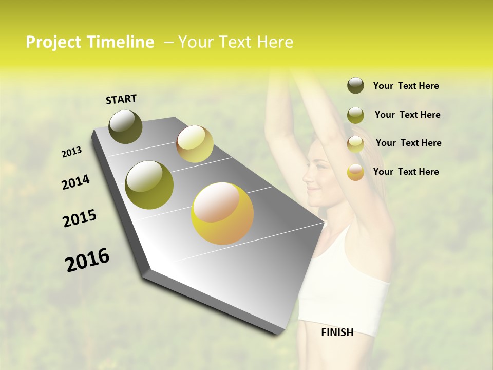 European Caucasian Blonde PowerPoint Template