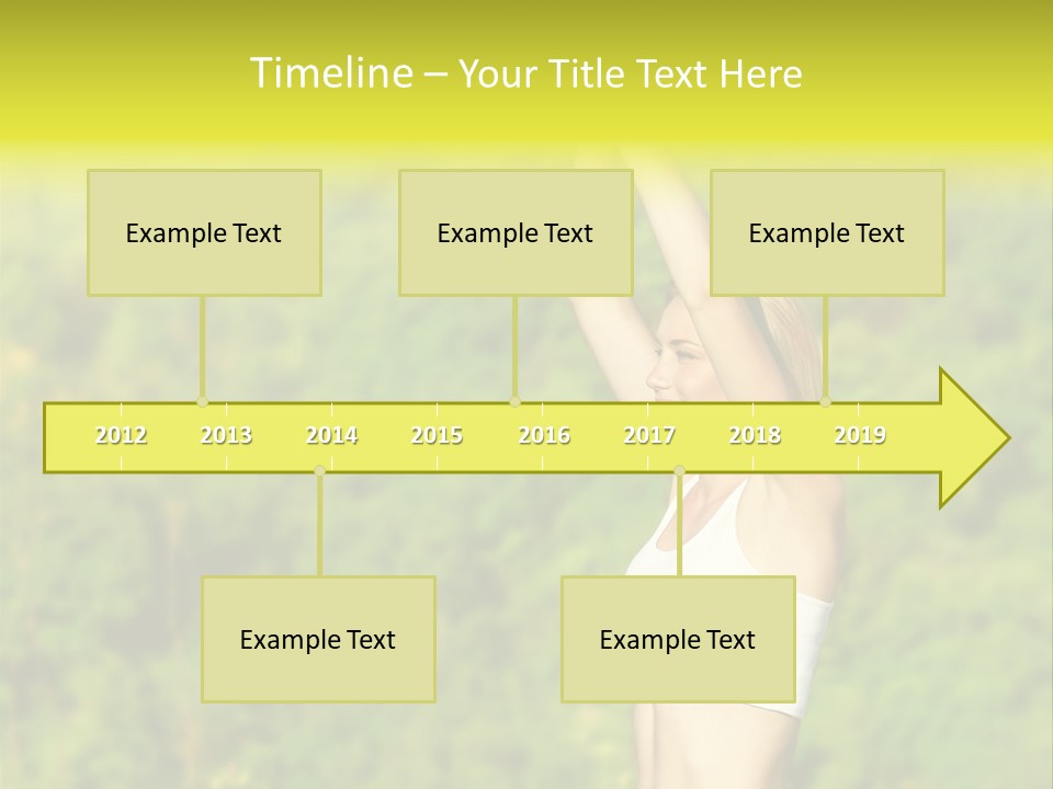 European Caucasian Blonde PowerPoint Template