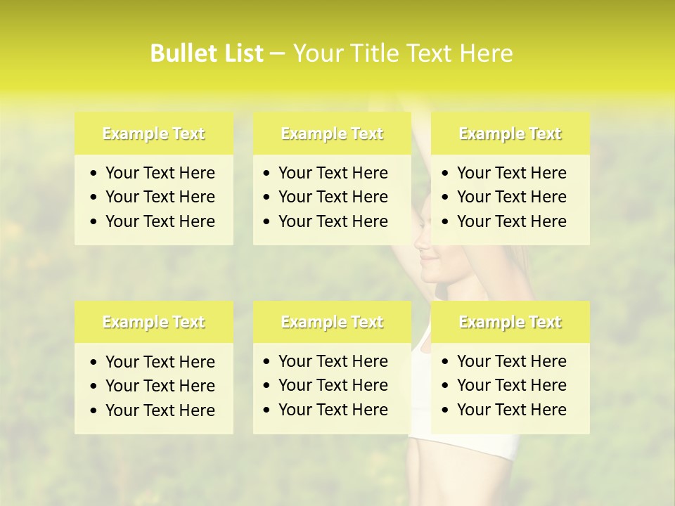 European Caucasian Blonde PowerPoint Template