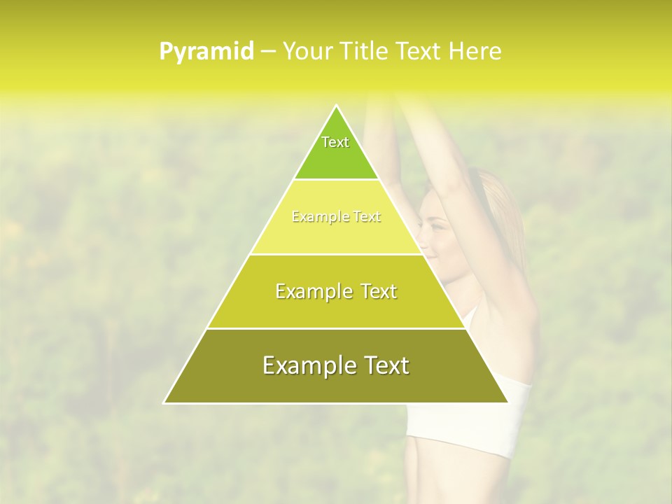 European Caucasian Blonde PowerPoint Template