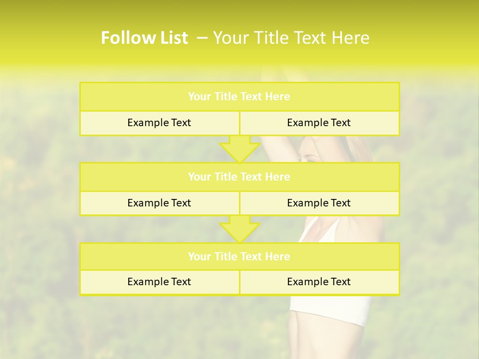 European Caucasian Blonde PowerPoint Template