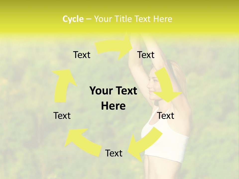 European Caucasian Blonde PowerPoint Template