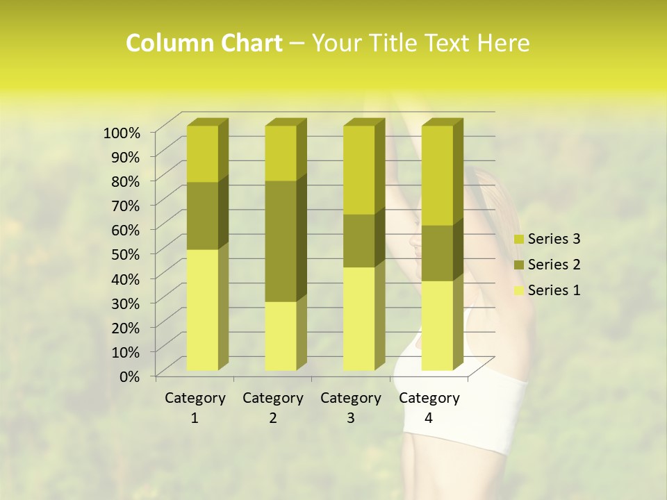 European Caucasian Blonde PowerPoint Template