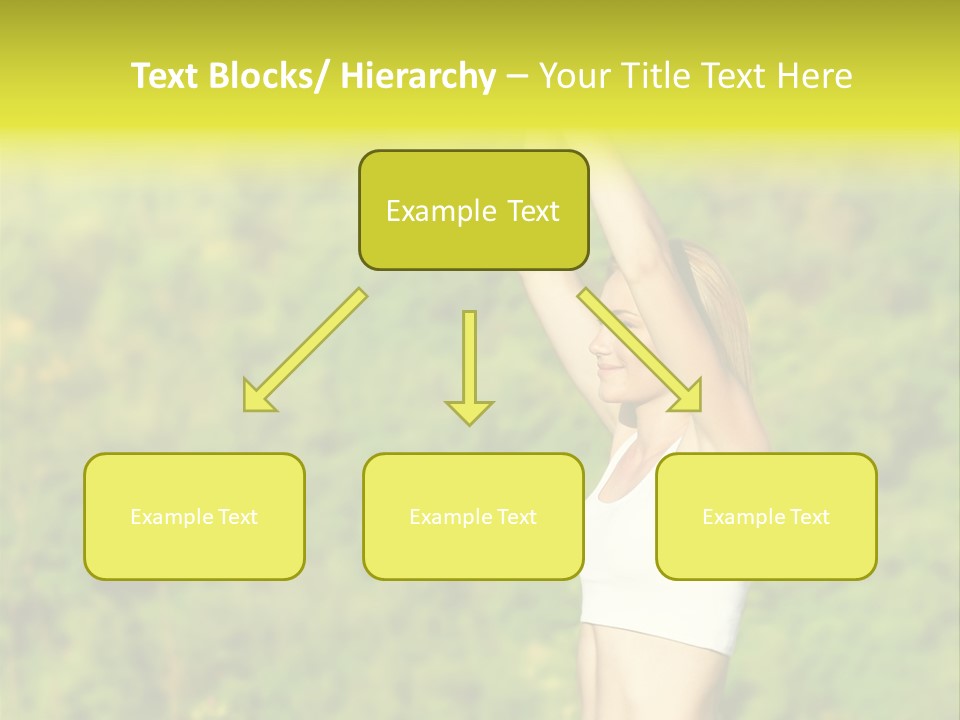 European Caucasian Blonde PowerPoint Template