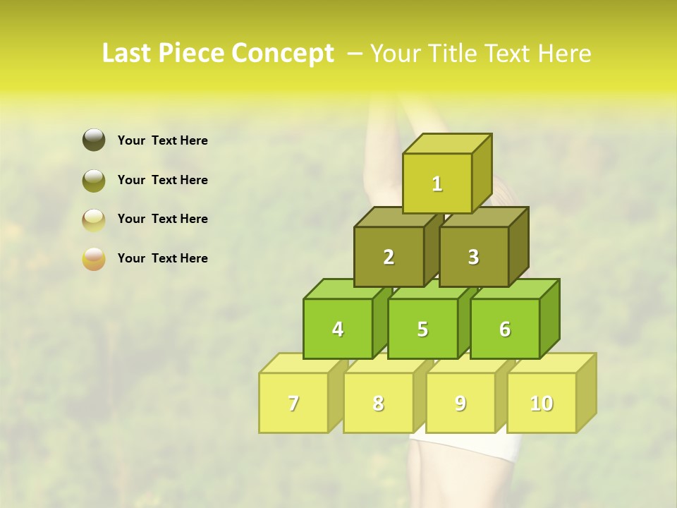 European Caucasian Blonde PowerPoint Template