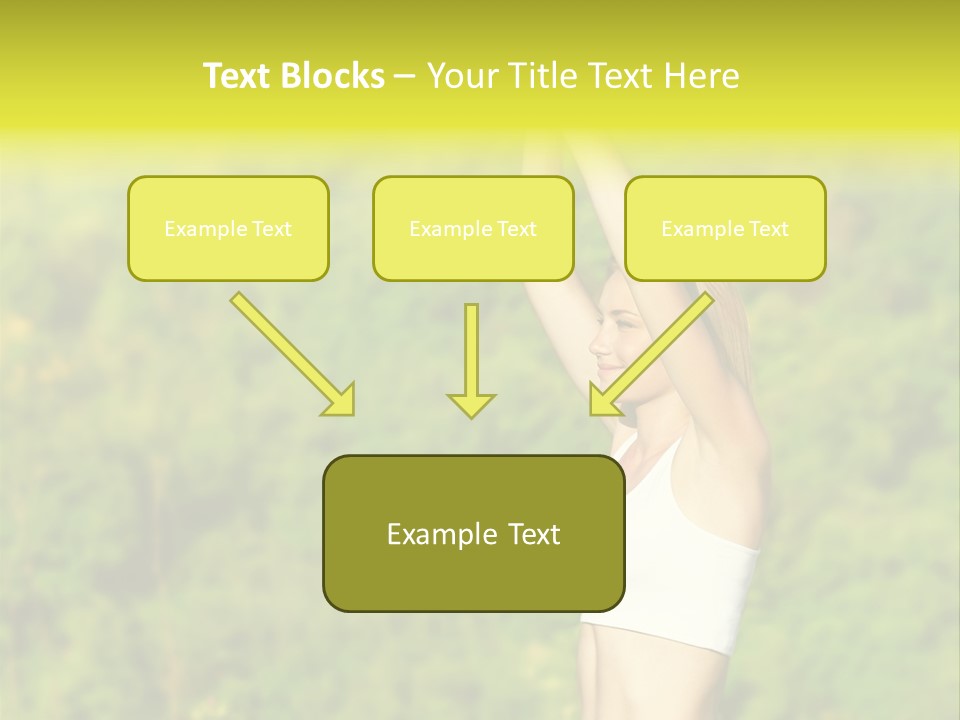 European Caucasian Blonde PowerPoint Template