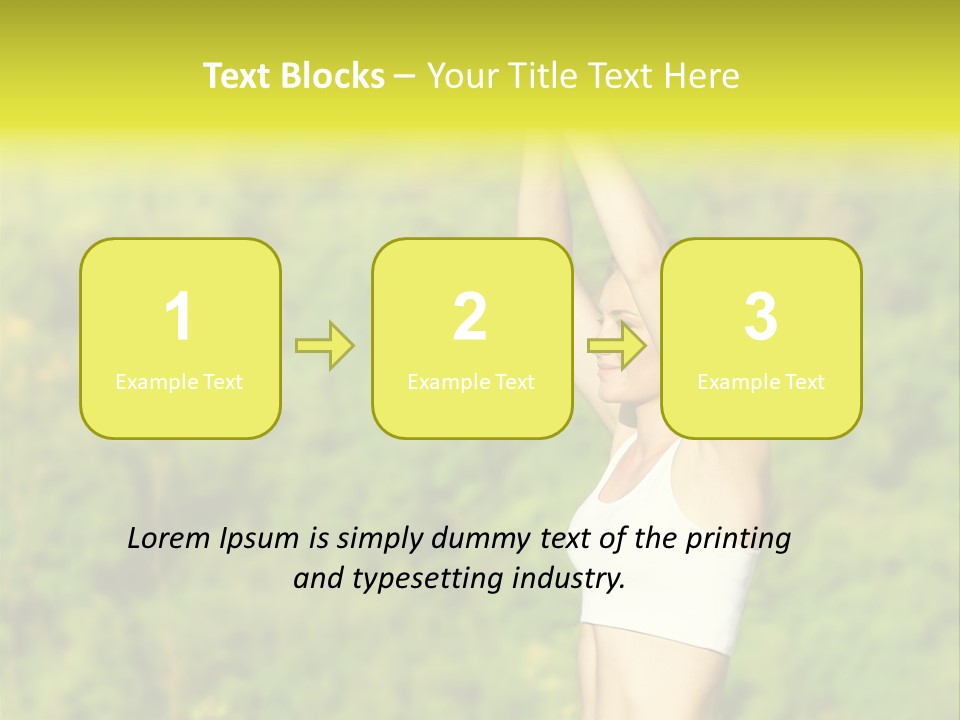 European Caucasian Blonde PowerPoint Template