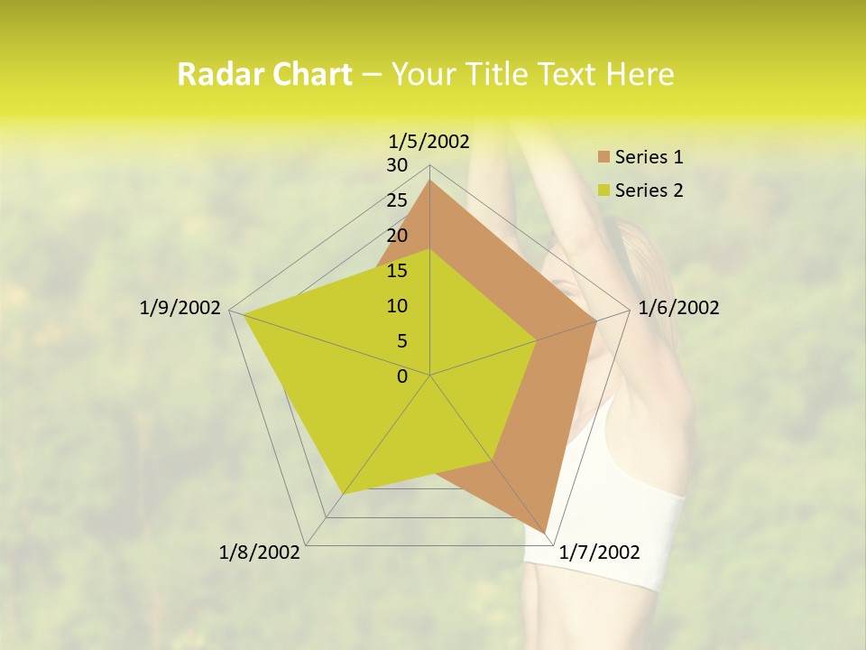 European Caucasian Blonde PowerPoint Template