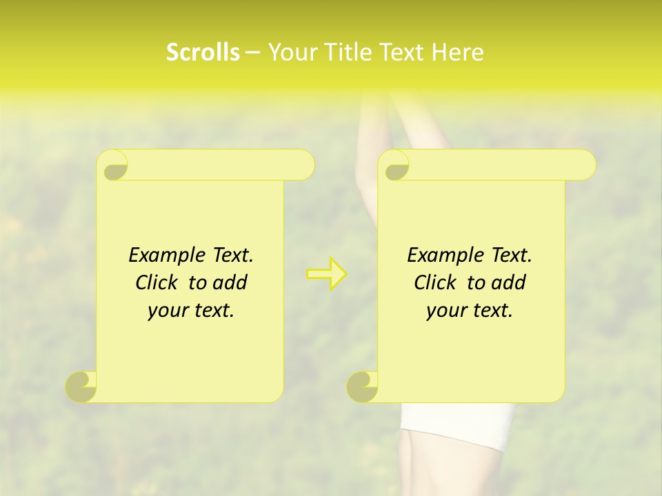 European Caucasian Blonde PowerPoint Template